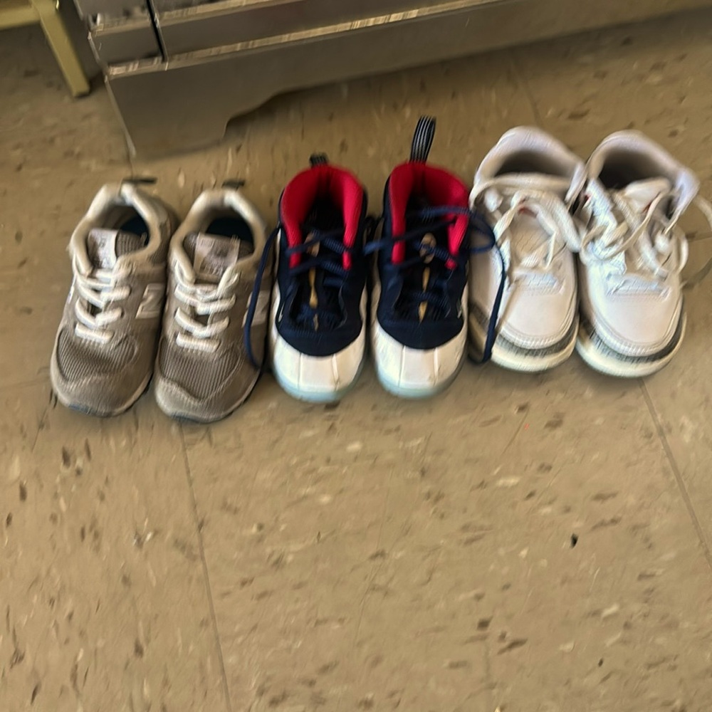 Gently used toddler size 6/6c New Balance and Nike Sneakers.